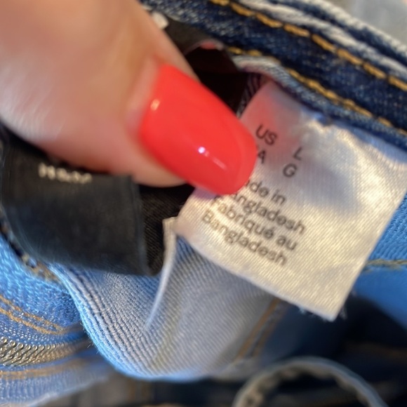 H&M tank sundress spaghetti straps denim stretch ruched bodice zippered Large - Picture 6 of 12